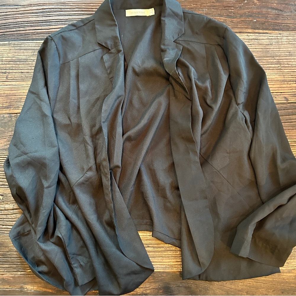 MINKPINK | Black Lightweight Blazer Style Overshirt/Jacket
